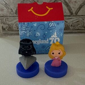 McDonald’s Happy Meal Toy - #14 Darth Vader & Aurora - Disney 70th Disneyland.